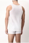 Wide Shoulder Tank Top in Total Cotton Cotton