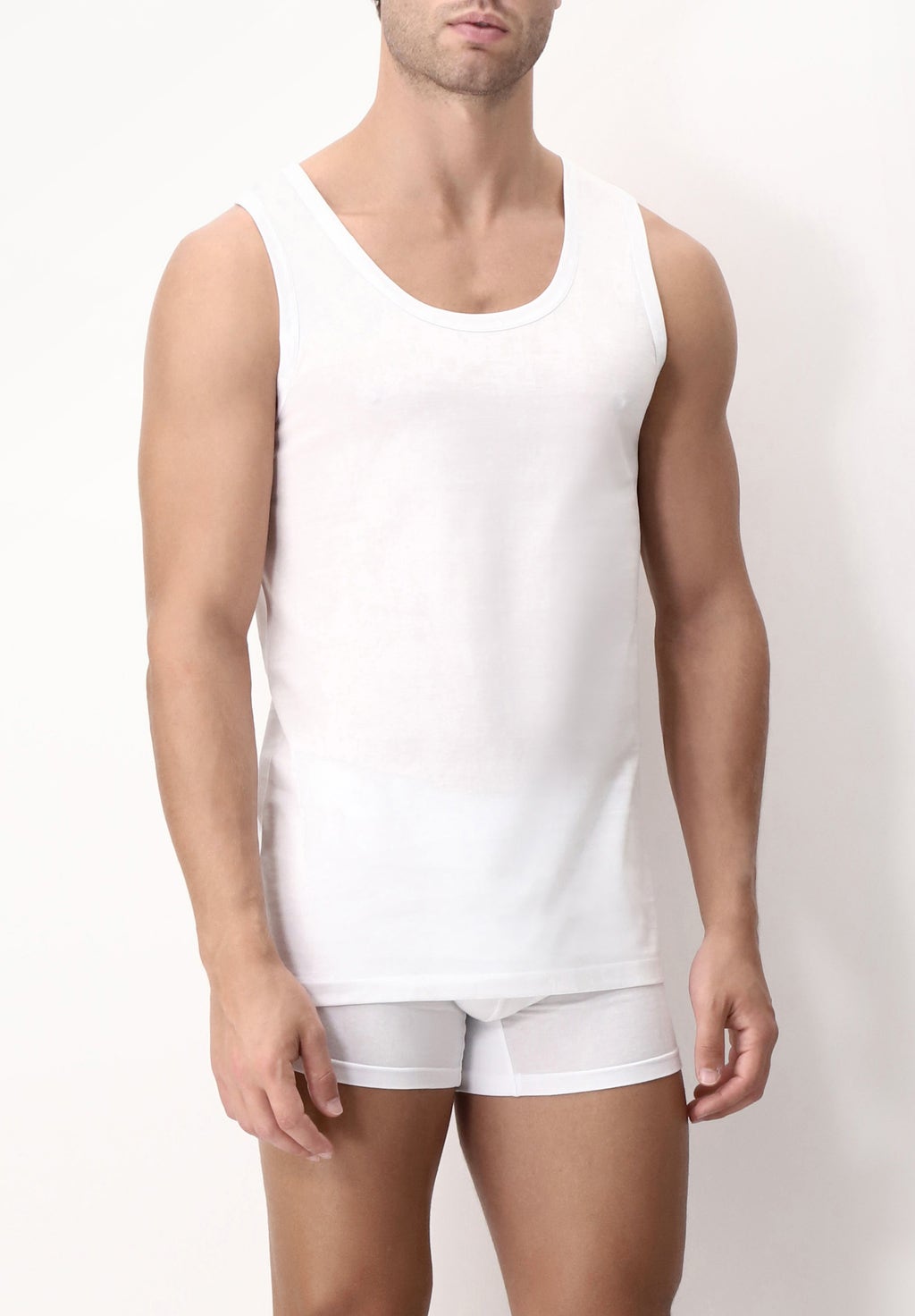 Tank Top 1111 Cotton in Privilegio double mercererized cotton