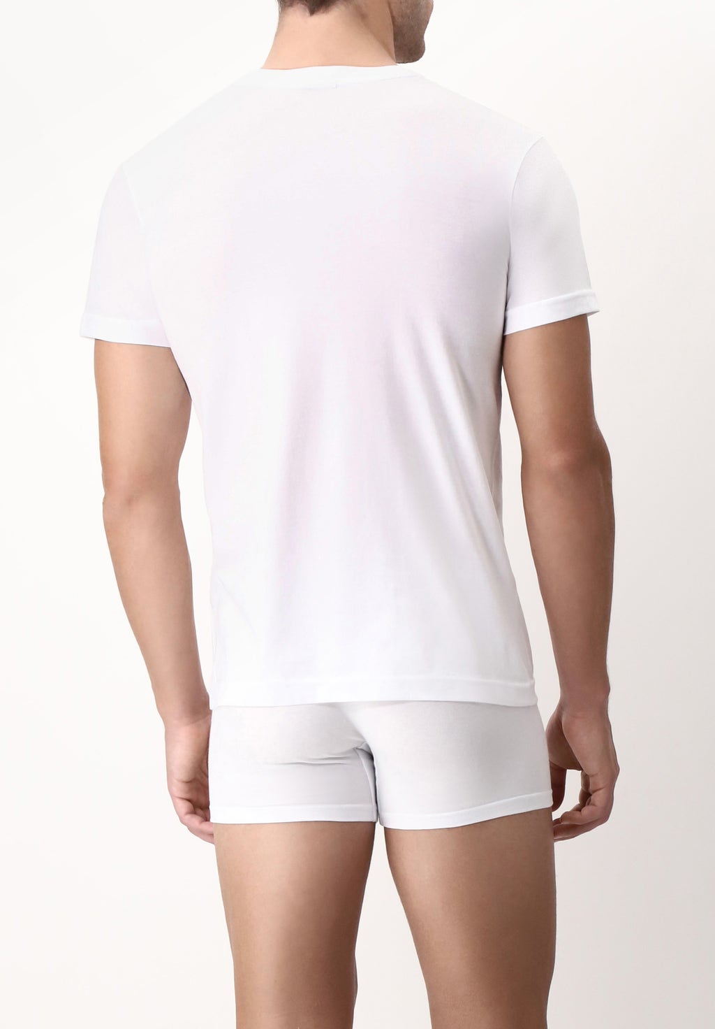 T-Shirt con Scollo a V 1305 in Cotone Natural Comfort