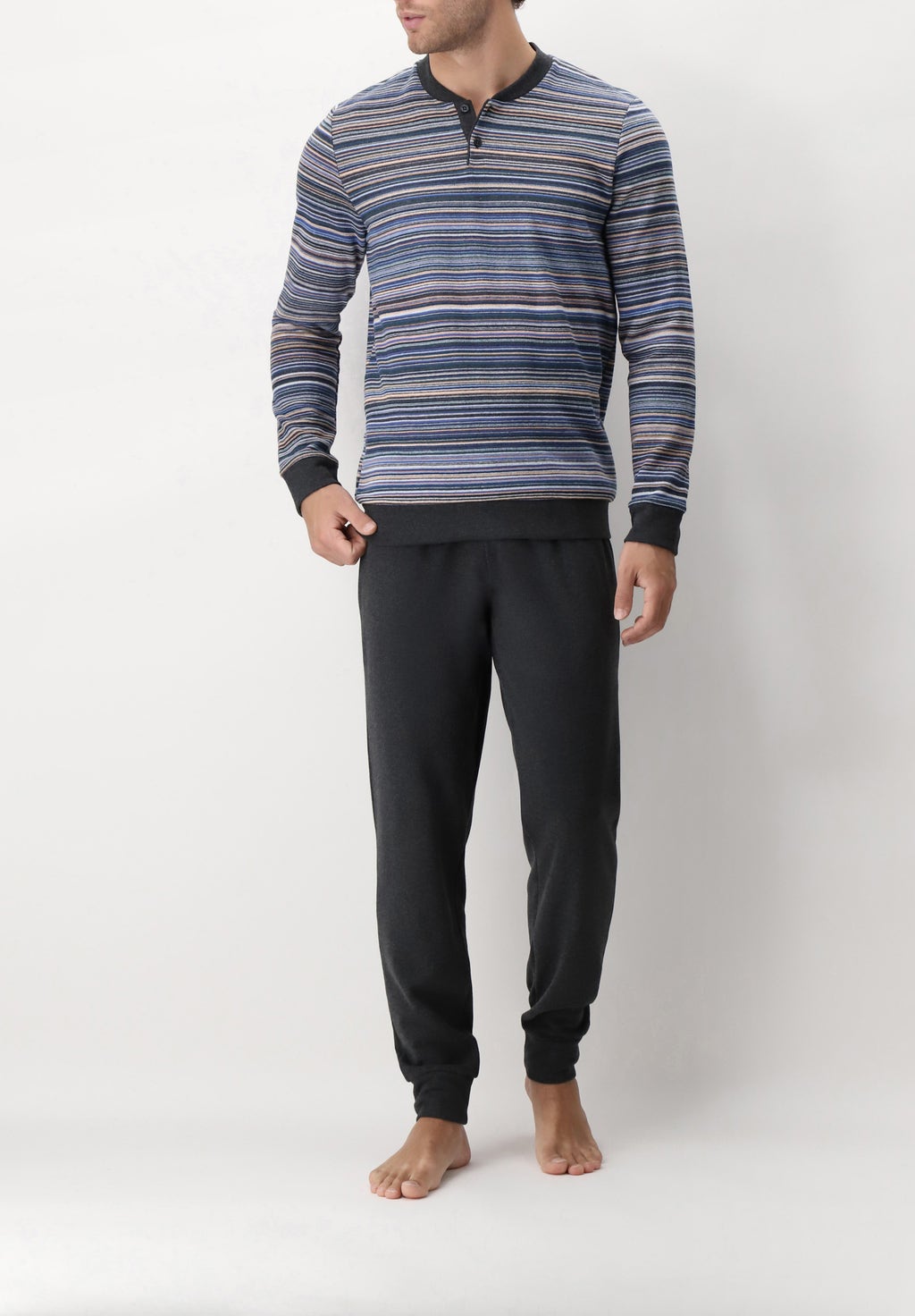 Seraph Punto Milano Striped Long Pajamas