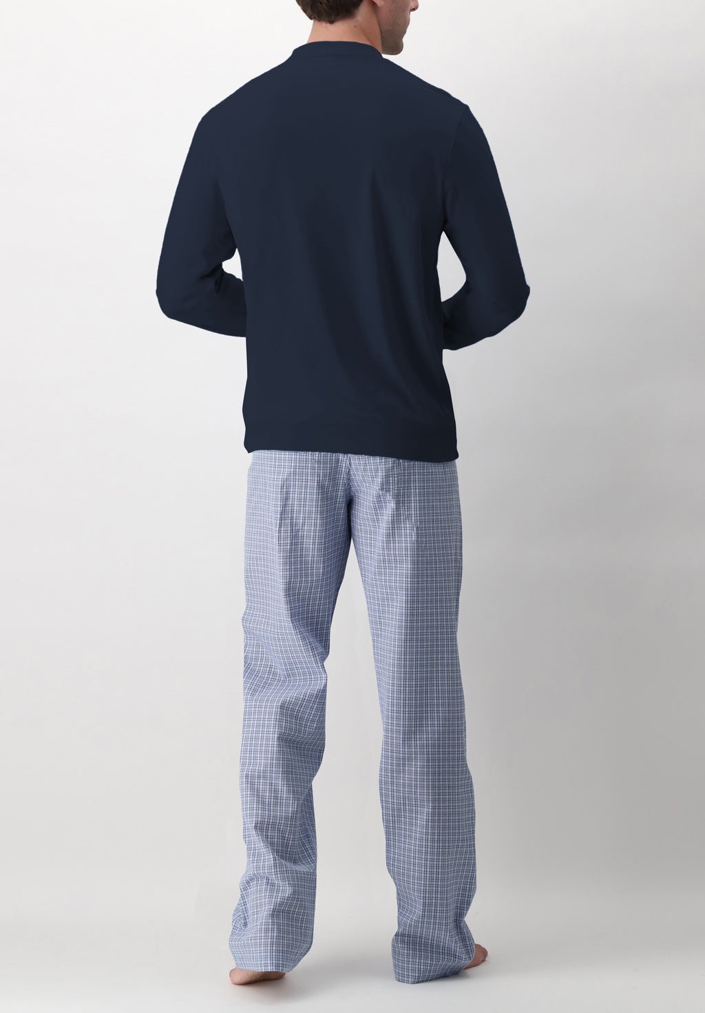 Serafino Jersey Light Cotton and Cotton Cloth Long Pyjamas