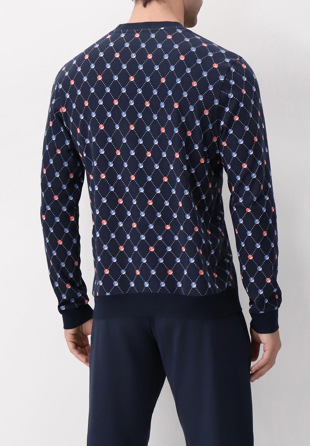 Interlock Cotton Interlock Long Pyjamas Ski Print