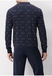 Interlock Cotton Long Pajamas Motorcycle Print