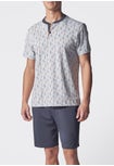Beach Print Light Cotton Jersey Short Pyjamas