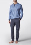 Seagulls Print Light Cotton Jersey Long Pyjamas