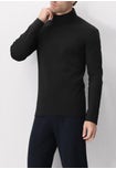 Maglia Dolcevita Manica Lunga in Caldo Cotone
