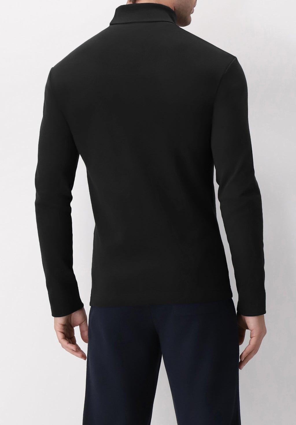 Maglia Dolcevita Manica Lunga in Caldo Cotone