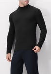 Long-sleeved Mock Neck Sweater in Warm Cotton