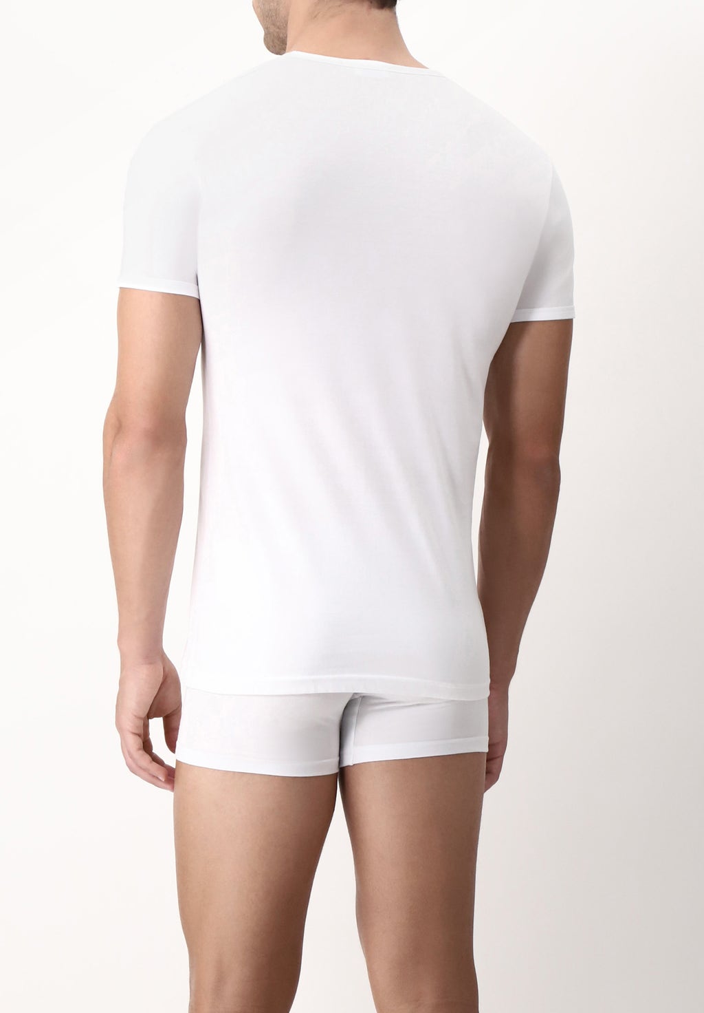 T-Shirt con Scollo a V 5324 in Cotone Natural Comfort