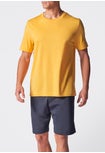 Completo Maglietta Girocollo e Pantaloncini in Jersey di Cotone Leggero